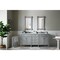 James Martin Vanities Brittany 72in Double Vanity, Urban Gray w/ 3 CM Carrara Marble Top 650-V72-UGR-3CAR - alternate 6